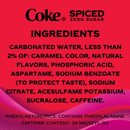 Coca-Cola® Zero Sugar Spiced Raspberry Soda Bottle Perspective: bottom