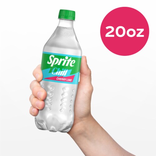 Sprite Chill Cherry Lime Soda Bottle Perspective: bottom