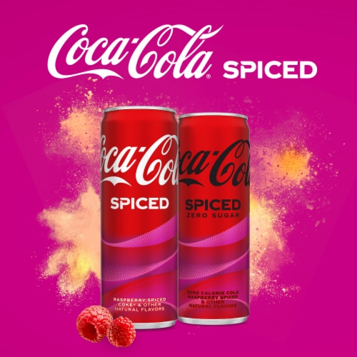 Coca-Cola® Spiced Raspberry Soda Can Perspective: bottom