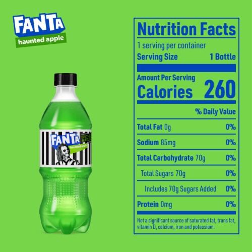 Fanta® Haunted Apple Soda Bottle Perspective: bottom
