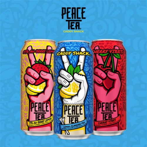 Peace Tea® Caddy Shack® Lemon-Flavored Iced Tea Can Perspective: bottom
