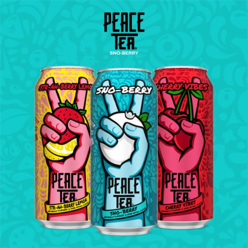 Peace Tea® Sno-Berry Iced Tea Can Perspective: bottom