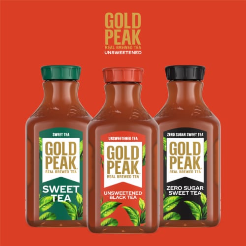 Gold Peak® Unsweetened Black Tea Bottle Perspective: bottom