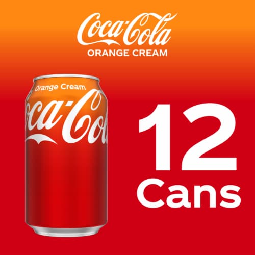 Coca-Cola® Orange Cream Soda Cans Perspective: bottom