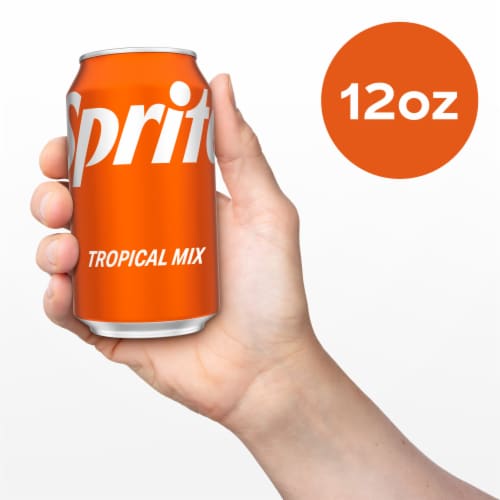 Sprite® Tropical Mix Lemon Lime and Tropical Fruit Caffeine Free Soda Cans Perspective: bottom