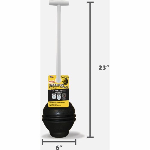 Korky Flexible Bellowed Head 6.5  Toilet Plunger 99-4A Perspective: bottom