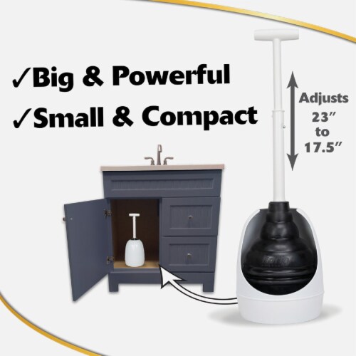 Korky Beehive Max HideAway Telescoping Plunger with Holder 97-4A Perspective: bottom