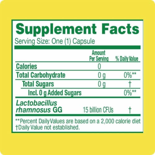 Culturelle® Health & Wellness Probiotic Vegetable Capsules Perspective: bottom