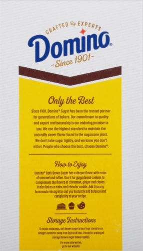 Domino Premium Pure Cane Dark Brown Sugar Perspective: bottom