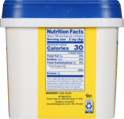 Domino Premium Pure Cane Granulated Sugar Perspective: bottom