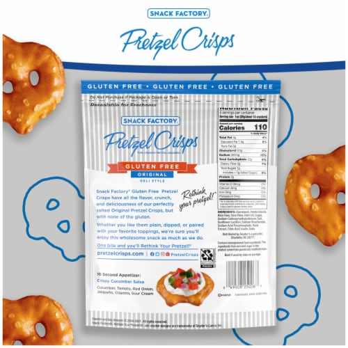 Snack Factory Pretzel Crisps Gluten Free Original Flavor Perspective: bottom