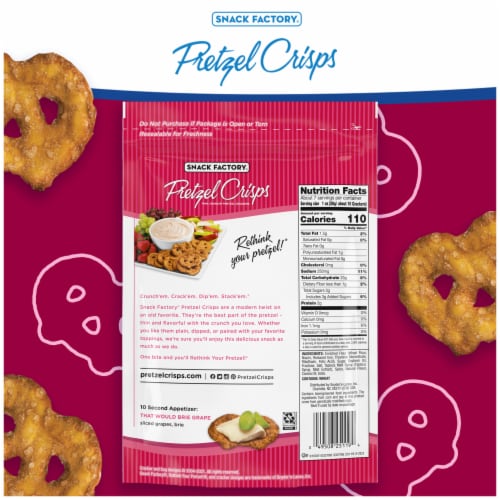 Snack Factory Pretzel Crisps Cinnamon Sugar Perspective: bottom