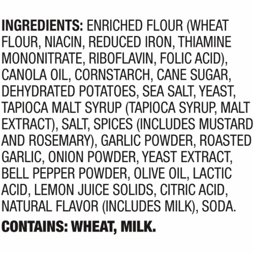 Snack Factory® Garlic & Herbs Pretzel Crisps Bites Perspective: bottom
