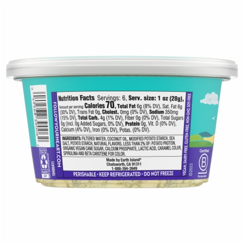 Follow Your Heart® Dairy Free Vegan Bleu Cheese Style Crumbled Cheese Perspective: bottom