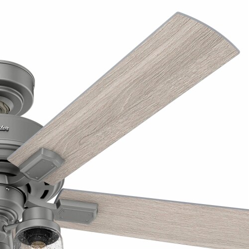 Hunter Fan Company Hartland 52  Indoor Home Low Profile Ceiling Fan w/ LED Light Perspective: bottom
