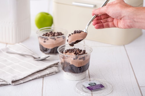Our Specialty Treat Shop™ Chocolate Parfait Cup, Single Serve Dessert Perspective: bottom