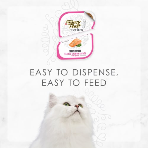 Purina Fancy Feast Petites Wet Cat Food in Gravy Seared Salmon with Spinach Perspective: bottom