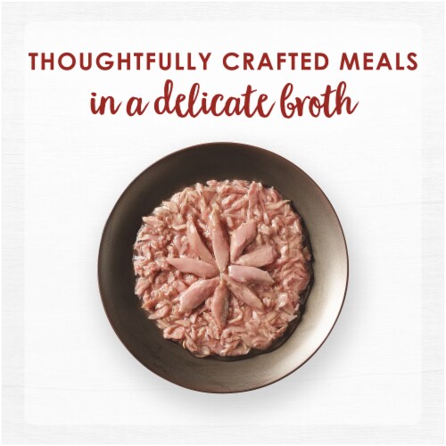 Fancy Feast® Purely® Natural Flaked Skipjack Tuna Entree in Delicate Broth Wet Cat Food Perspective: bottom