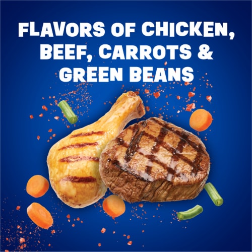 Purina Friskies Tender & Crunchy Combo Adult Dry Cat Food Chicken, Beef Flavors Perspective: bottom