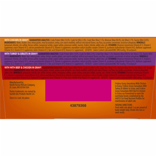 Friskies® Gravy Sensations Poultry Pouches Wet Cat Food Variety Pack Perspective: bottom