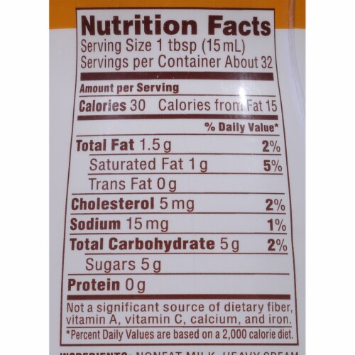 Coffee-mate Natural Bliss Hazelnut All-Natural Coffee Creamer Perspective: bottom