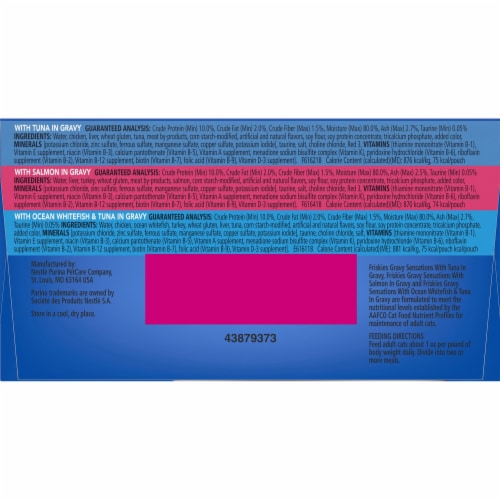 Friskies® Gravy Sensations Seafood Favorites Variety Pack Wet Cat Food Perspective: bottom