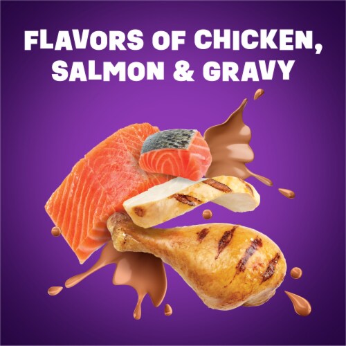 Friskies® Gravy Swirlers with Chicken & Salmon Flavors Dry Cat Food Perspective: bottom