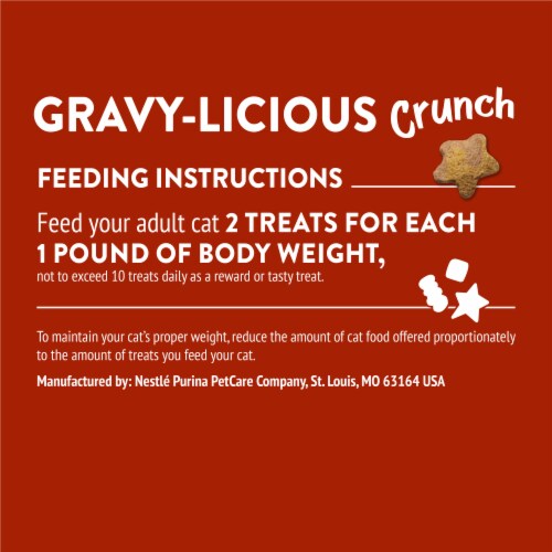 Friskies Party Mix Gravylicious Chicken & Gravy Flavors Cat Treats Perspective: bottom