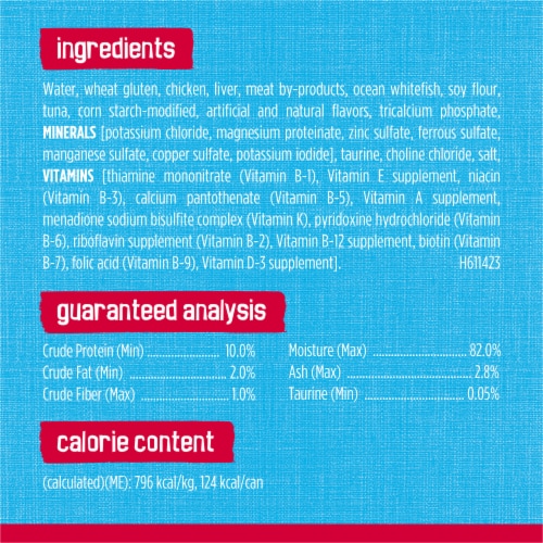 Purina Friskies Prime Filets Wet Cat Food in Sauce Ocean Whitefish & Tuna Perspective: bottom