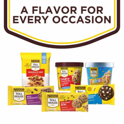 Nestle Toll House Peppermint Cocoa Cookie Dough Refrigerated Cookie Dough Perspective: bottom