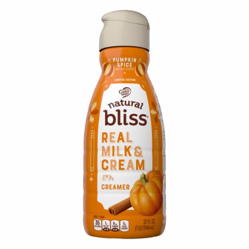 Coffee mate Natural Bliss Pumpkin Spice Flavored Liquid Coffee Creamer Perspective: bottom