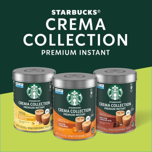 Starbucks Premium Instant Coffee Crema Collection Molten Chocolate Flavored Instant Coffee Perspective: bottom