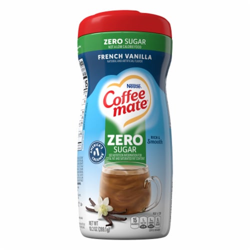 Nestle Coffee mate French Vanilla Sugar Free Powder Coffee Creamer Perspective: bottom