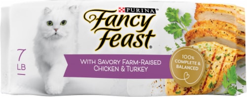 Fancy Feast with Savory Chicken & Turkey Dry Cat Food Perspective: bottom