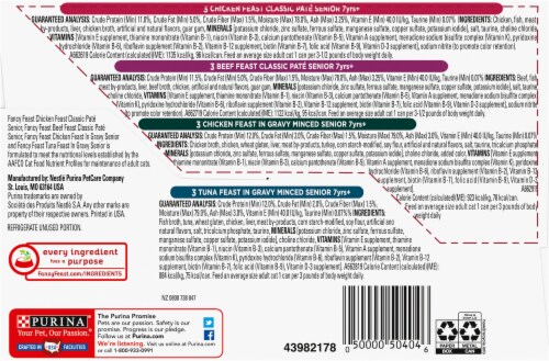 Purina® Fancy Feast® Classic Pate Minced Collection Cat Food Variety Pack Perspective: bottom
