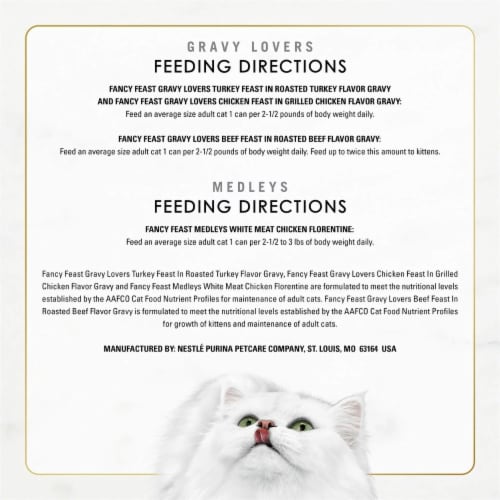 Fancy Feast Medleys Seafood Selections Gravy Lovers Wet Cat Food 3 Oz 48 Ct 1 unit Kroger