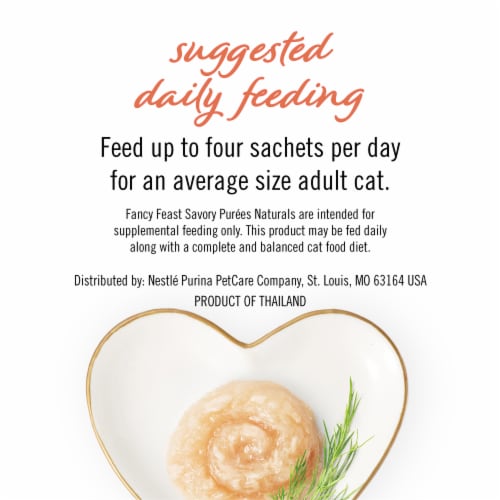 Purina Fancy Feast Savory Puree Naturals Cat Treats with Natural Salmon & Tuna in Demi-Glace Perspective: bottom