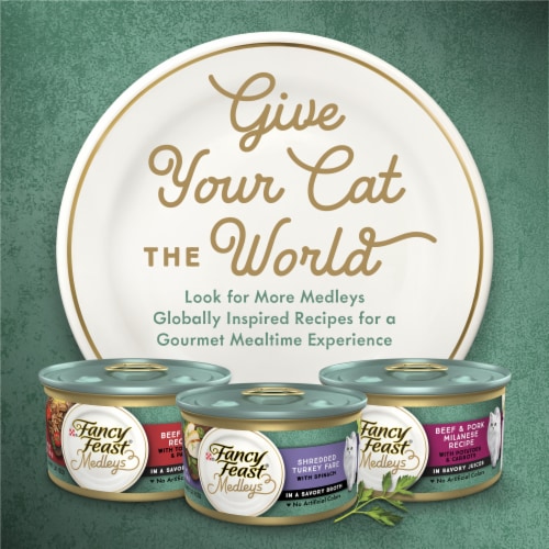 Purina Fancy Feast® Medleys Shredded Fare Collection Wet Cat Food Variety Pack Perspective: bottom