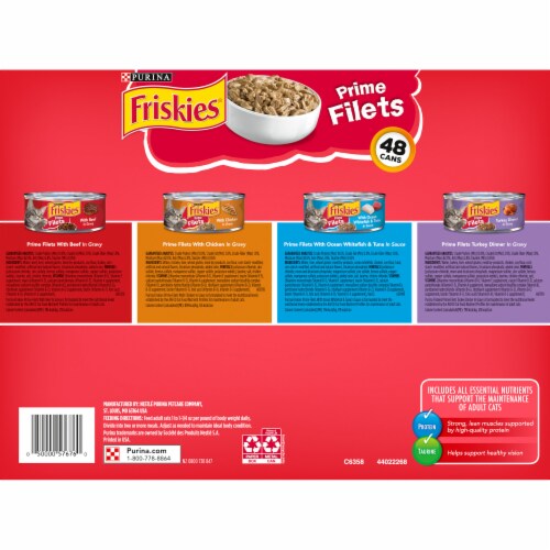Purina® Friskies® Prime Filets Wet Cat Food Perspective: bottom