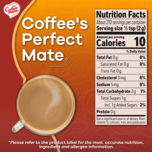 NESTLE COFFEE-MATE Caramel Latte Coffee Creamer Canister Perspective: bottom