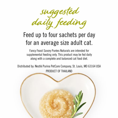Purina Fancy Feast Savory Puree Naturals Cat Treats with Natural Chicken in Demi-Glace Perspective: bottom