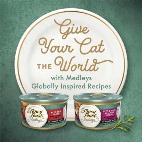 Purina Fancy Feast Medleys Beef & Pork Milanese with Carrots & Potatoes in Savory Juices Perspective: bottom