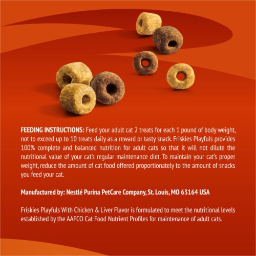Purina Friskies Playfuls Cat Treats Chicken & Liver Flavor Perspective: bottom