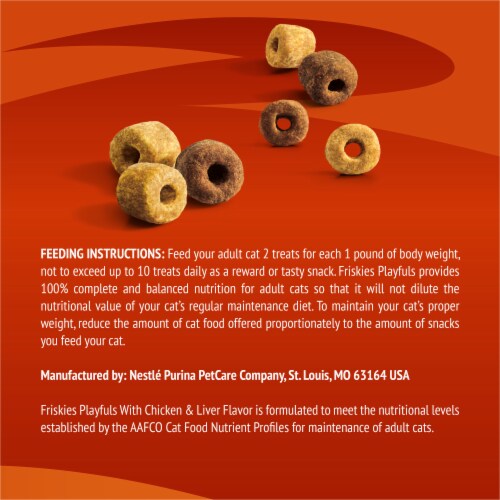 Purina Friskies Playfuls Cat Treats Chicken & Liver Flavor Perspective: bottom