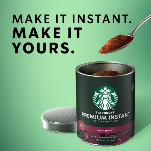 Starbucks Dark Roast Premium Instant Coffee Perspective: bottom