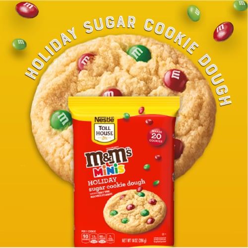 Nestle Toll House M&M'S Minis Holiday Refrigerated Sugar Cookie Dough Perspective: bottom