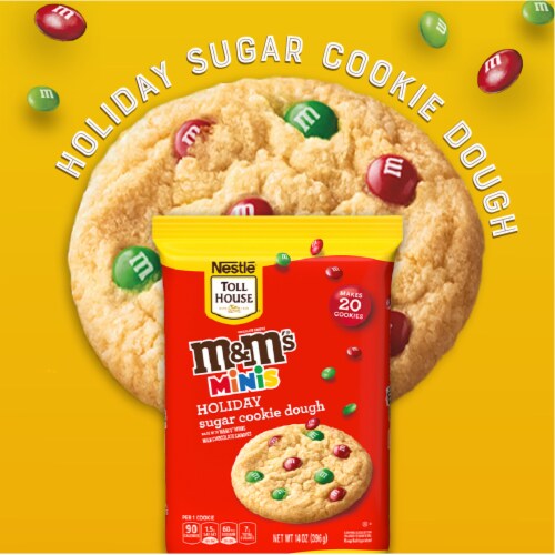 Nestle Toll House M&M'S Minis Holiday Refrigerated Sugar Cookie Dough Perspective: bottom