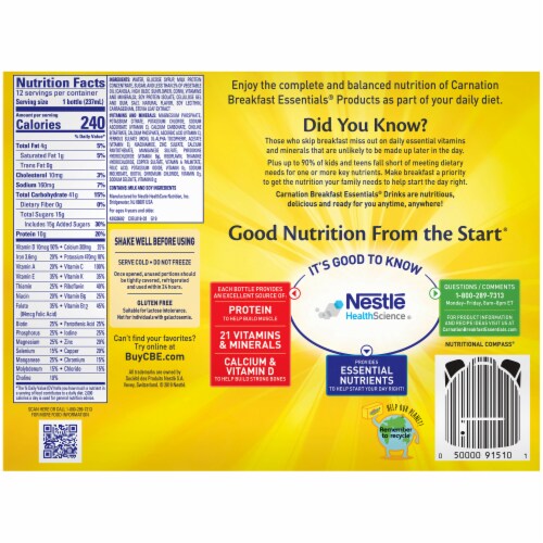 Carnation Breakfast Essentials® Vanilla Nutritional Drink Perspective: bottom