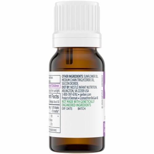 Gerber Baby Soothe Probiotic Colic Relief Drops Perspective: bottom