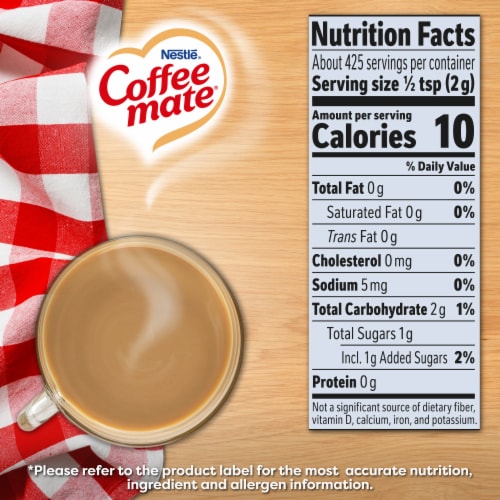 Coffee Mate French Vanilla Powder Coffee Creamer Perspective: bottom